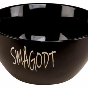 Skål keramikk sort Smågodt 15,5x7,5cm