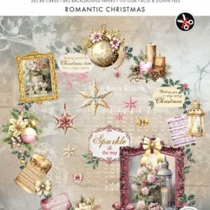 Studio Light Romantic Christmas A4 Die-cut Designer Paper Pad
