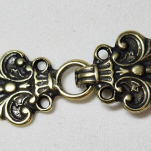 Spenne 19x50mm, antikkgull