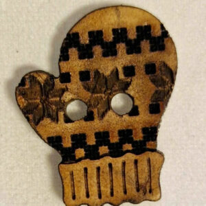 Knapp kokosnøtt 17x20mm - vante