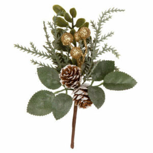 Kvist kongler gullbær 15x11cm
