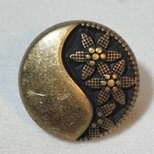 Knapp øye 12mm - mønstret gull