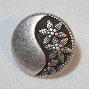 Knapp øye 12mm - mønstret sølv