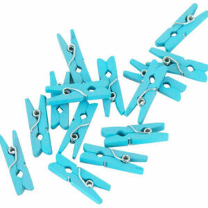 Klyper miniklype tre blå 24stk