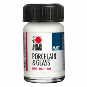 Marabu Porcelain & Glass Matt 15ml – 070 Hvit