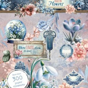 Studio Light Frozen Flowers Die-cut Paper Pad Elements
