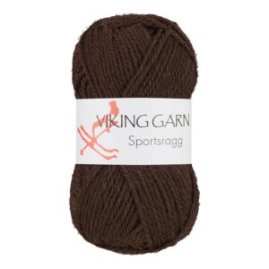 Viking garn Sportsragg - 518 Brun