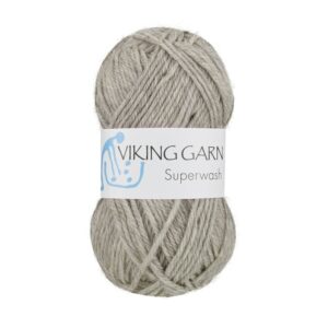 Viking Garn Superwash - 113 Lys grå