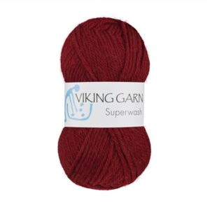 Viking Garn Superwash - 161 mørk Burgunder