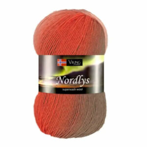 Viking Garn Nordlys - 940 multi brun/korall