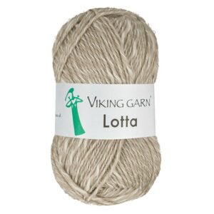 Viking Garn Lotta - 207 Beige/hvit
