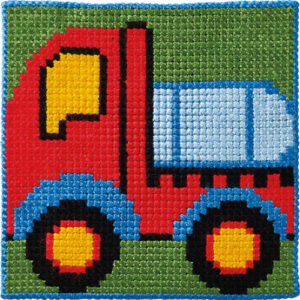 Broderisett til barn - lastebil