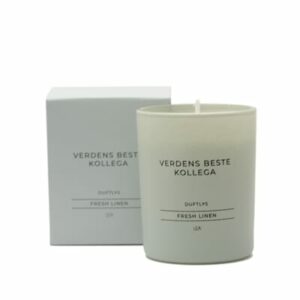 Duftlys Fresh Linen - Verdens beste kollega