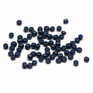 Glassperle 3mm mørkblå 0462