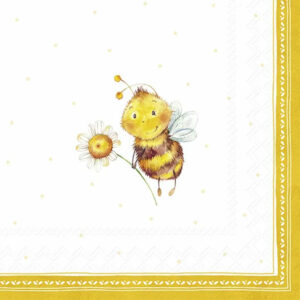 IHR serviett lunch - Sunny Bee Yellow