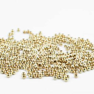 Perleboks - Rund Gull 4mm