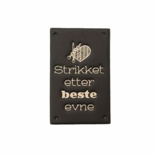 Merke Sort -  Strikket etter beste evne