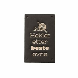 Merke Sort - Heklet etter beste evne