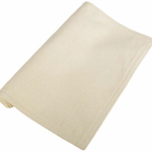 Brikke vevd ensfarget krem 33x45cm