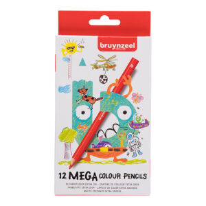 Bruynzeel KIDS Mega Fargeblyant – 12stk – Assortert