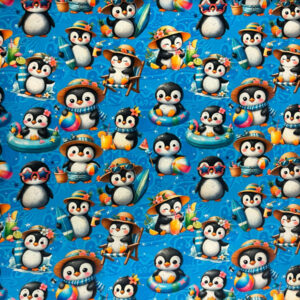 Jersey Digital Print - cute penguins