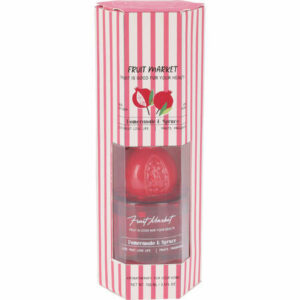 Duftolje 7x7x23cm m/pinner 100ml - pomegranate & spruce