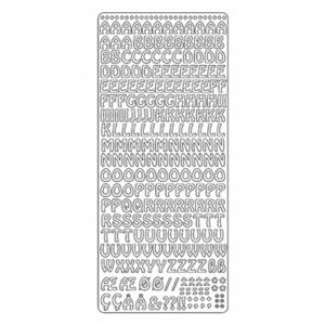 Stickers kobber - bokstaver 9mm