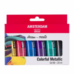 Amsterdam Standard Akryl 20ml – Sett 6 Colour metallics