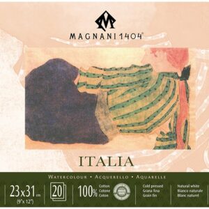 Magnani Italia Watercolour CP 300g 20ark – 23x31cm