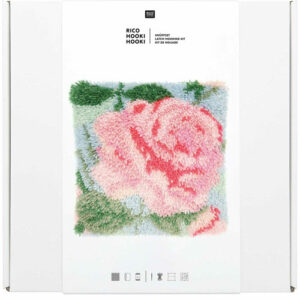 Latch Hooking Kit - Pute Rose