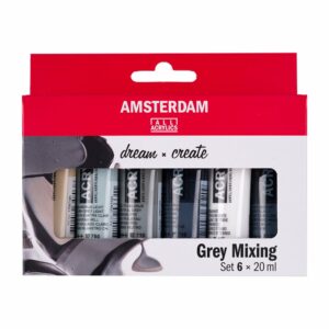 Amsterdam Standard Akryl 20ml – Sett 6 Grey mixing