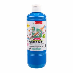 Bruynzeel Poster Paint Tempera Skolemaling 500ml – Primærblå