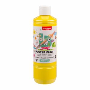 Bruynzeel Poster Paint Tempera Skolemaling 500ml – Primærgul