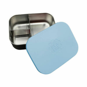 Blafre stålmatboks tre rom - Blågrønn