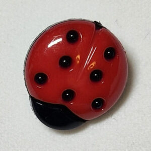 Knapp øye 13x15mm - marihøne