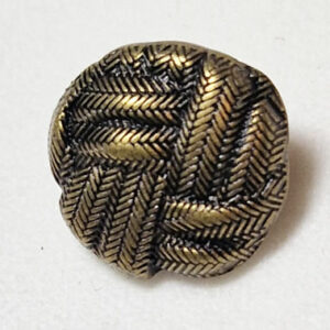 Knapp 12mm metall - knute oksydert gull