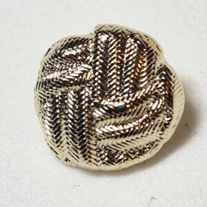 Knapp 12mm metall - knute lysgull