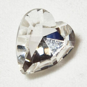 Knapp 10mm - strass hjerte