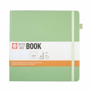 Sakura Notatbok 20x20cm 140g – Prikker – Pale Patina