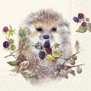 IHR serviett lunch - Forest Hedgehog Cream