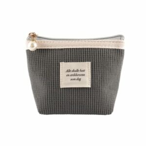 Strikkeveske Mørkgrå 13x10cm