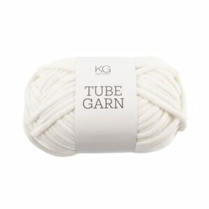 Tubegarn 4mm - 0601 Hvit