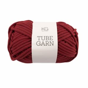 Tubegarn 4mm - 1557 mørkrød