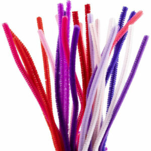 Piperenser 6mm 25stk - lilla/pink