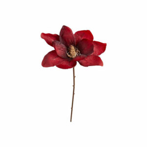 Magnolia stilk 50cm mørkrød