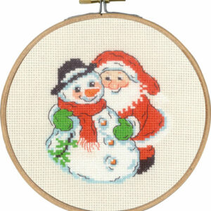Broderisett - snømann og nisse