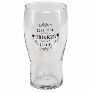 Ølglass m/åpner - Gode folk..øl
