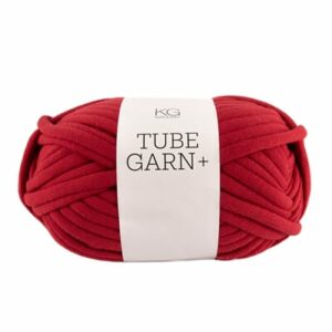 Tubegarn+ 7mm - 1557 mørkrød