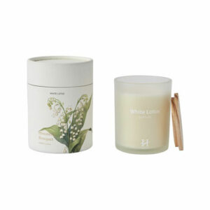 Monterosi Duftlys Frosted 9x9x15cm White Lotus