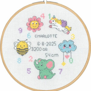 Broderisett - "Charlotte" fødselsbroderi